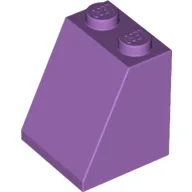 Brick Sloped 65° 2 x 2 x 2 with Bottom Tube / Medium Lavender