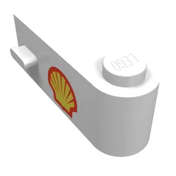 Door 1 x 3 x 1 Right with Shell Logo Print