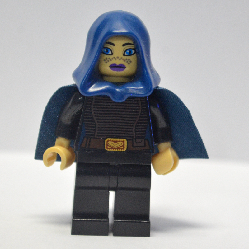 Lego Barriss Offee, Dark Blue Hood and Cape