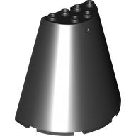 Lego Cone Half 8 x 4 x 6 / Black