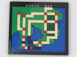 Pokemon Kanto Map - GBC style