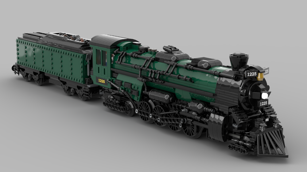 Lego Pere Marquette 1225 - Steam Locomotive and Coal Tender