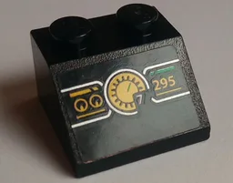 Slope 45 2 x 2 with Tachometer and Yellow '295' Pattern (Sticker) - Set 75899