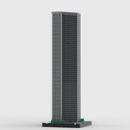 JP Morgan Chase Tower at 1/650th Scale