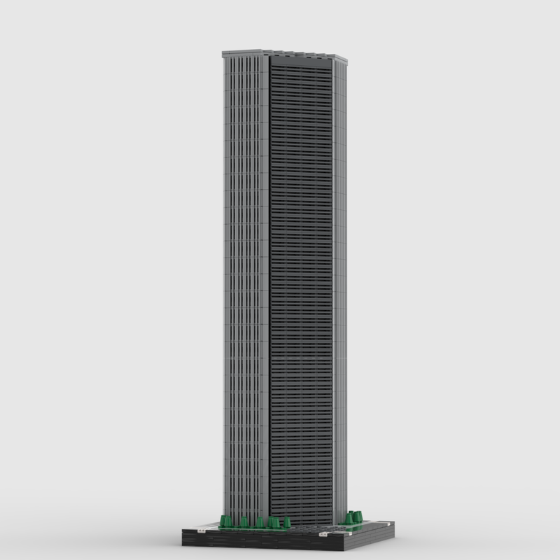 Lego JP Morgan Chase Tower at 1/650th Scale