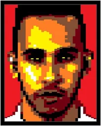 LEWIS HAMILTON (UK F1 RACING DRIVER) CELEBRITY PORTRAIT