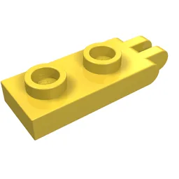 Hinge Plate 1 x 2 with 2 Fingers and Hollow Studs / Yellow