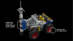Classic Space Mobile Rocket Transporter (Pull-Back Motors)