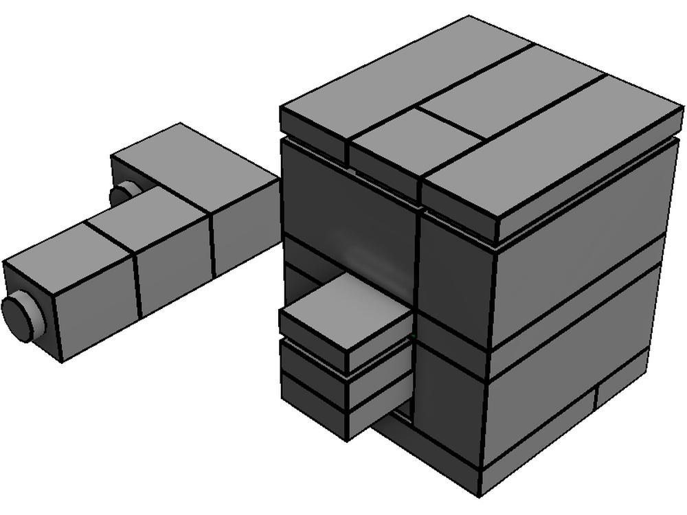 Lego very very hard key safe