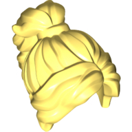 Lego Hair Long Wavy with Ponytail [PLAIN] / Bright Light Yellow