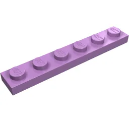 Plate 1 x 6 / Medium Lavender