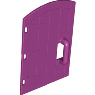 Duplo Door 1 x 4 x 4 with Rounded Top and Handle - Castle / Magenta