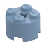 Lego Brick Round 2 x 2 with Axle Hole / Sand Blue