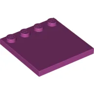 Plate Special 4 x 4, Studs on One Edge Plain] / Magenta
