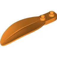 Plant, Leaf 2 x 6 x 1 with 2 Studs / Orange