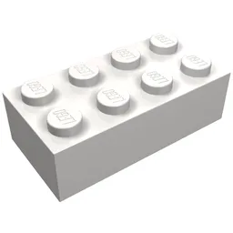 Brick 2 x 4 / Very Light Bluish Gray