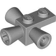 Lego Brick Special 1 x 1 with 3 Speakers / Loudspeakers / Space Positioning Rockets / Light Bluish Gray