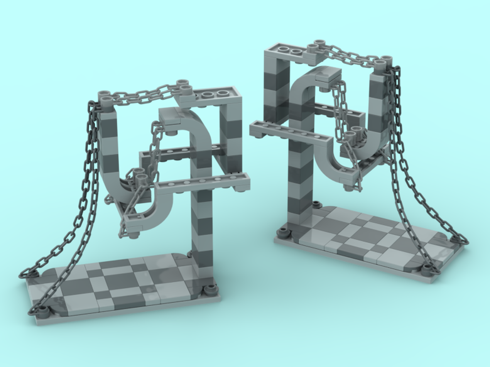 Lego Complex Tensegrity Sculpture