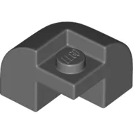 Brick Round, Curved 2 x 2 x 1 1/3, Corner / Dark Bluish Gray