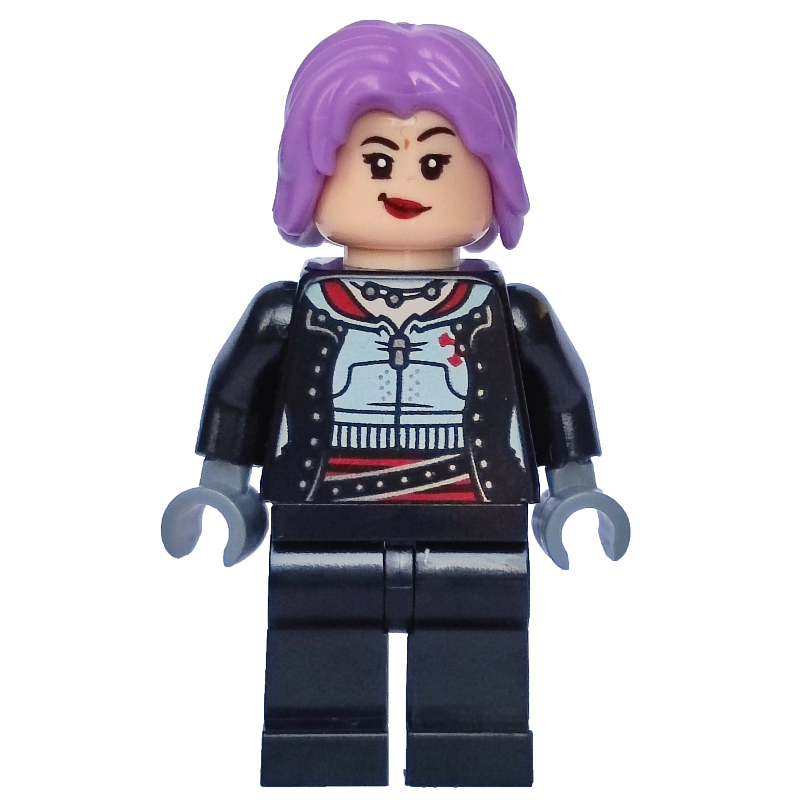 Lego Nymphadora Tonks, Medium Lavendar Hair, Open Jacket