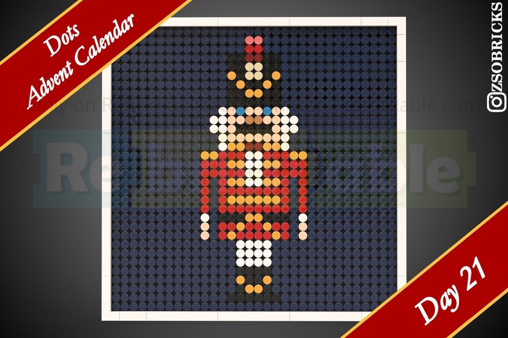 Lego Day 21 - Nutcracker - Dots Advent Calendar