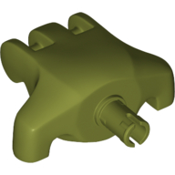 Lego Creature Body Part, Rancor / Killer Croc Hand with Pin / Olive Green