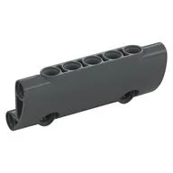 Technic Panel Curved 7 x 3 with 2 Pin Holes through Panel Surface / Dark Bluish Gray