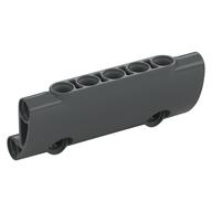 Lego Technic Panel Curved 7 x 3 with 2 Pin Holes through Panel Surface / Dark Bluish Gray