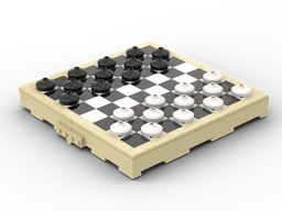 Portable checker game