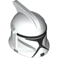 Helmet Clone Trooper Phase 1, with Side Holes, Black Print / White