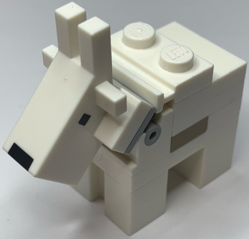 Lego Minecraft Goat (2 Studs on Top) - Brick Built