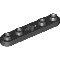 Lego Technic Plate 1 x 5 with Smooth Ends, 4 Studs and Centre Axle Hole / Black