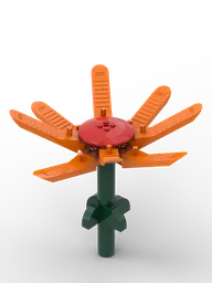 Flower with brick separators