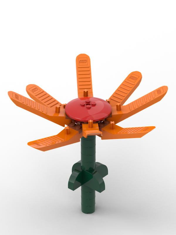 Lego Flower with brick separators