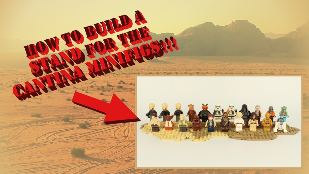 Lego Mos Eisley Cantina Minifigure Stand