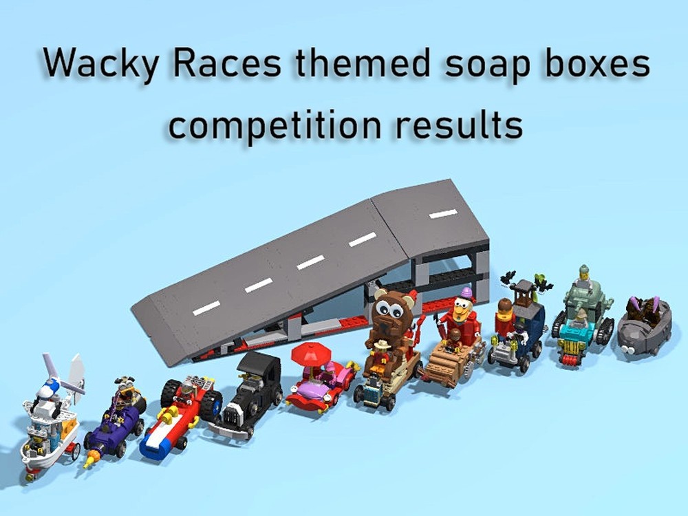 Lego Wacky Races themed Soap Boxes competition results