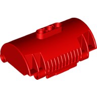 Lego Container Cylindrical 3 x 8 x 5 with Pin Holes / Red