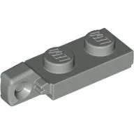 Hinge Plate 1 x 2 Locking with 1 Finger On End, with Groove / Light Gray