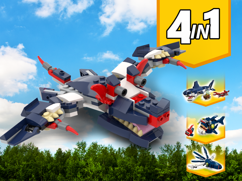 Lego 31088 Bat Alternative Build