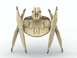 LEGO SW MOC Separatist Vulture Droid fighter (Tan)
