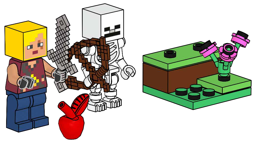 Lego Hero with Skeleton