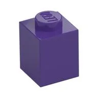 Brick 1 x 1 / Dark Purple