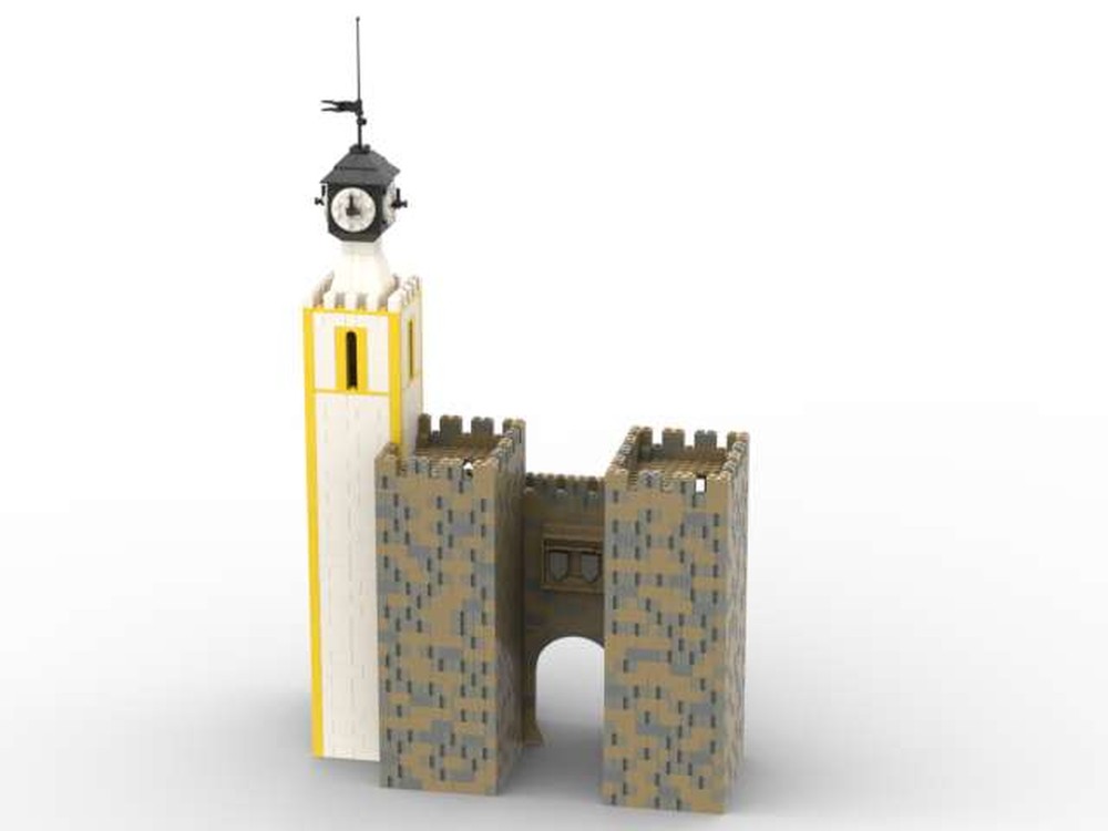 Lego The Gates of the Village and the clock tower (Nisa)