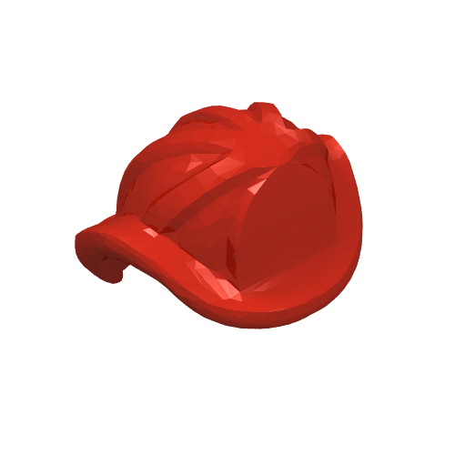 Lego Fabuland Helmet, Fire / Red