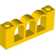 Fence 1 x 6 x 2 / Yellow