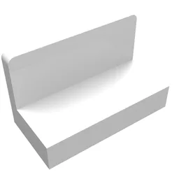 Panel 1 x 2 x 1 [Rounded Corners] / White