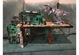 T-Rex Attack! Mobile Lab Diorama.