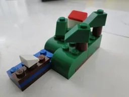 Mini landscape : house and boat