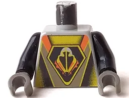 Torso Space UFO Triangular Insignia Pattern / Black Arms / Dark Gray Hands