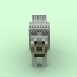 Computer Game Style Wolf